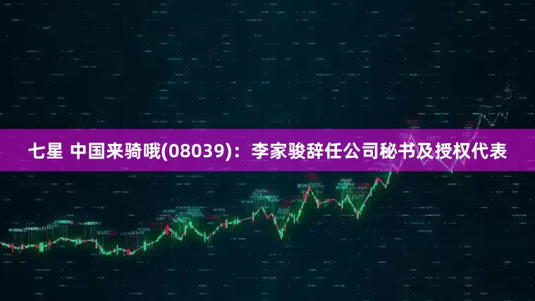 七星 中国来骑哦(08039)：李家骏辞任公司秘书及授权代表